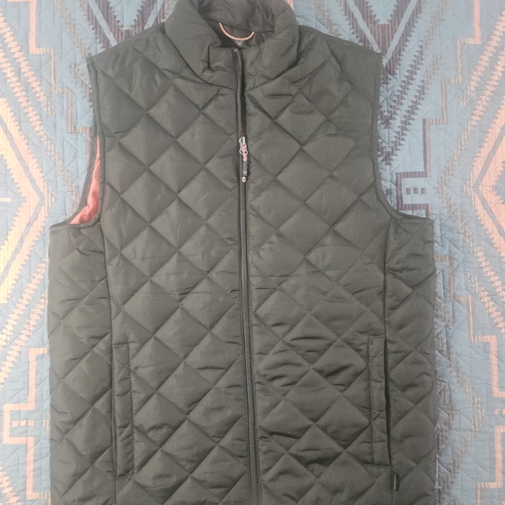 Hawke & Co Men's Quilted Vest - Black. I Think